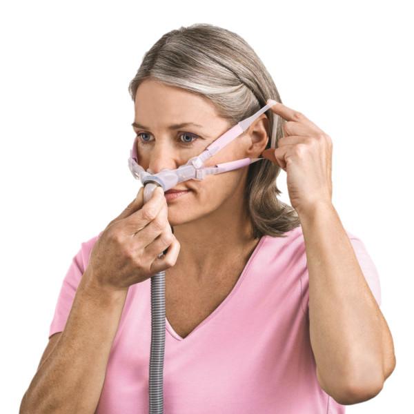 ResMed Swift FX Bella Pink Nasal Pillow Mask | Fit Pack
